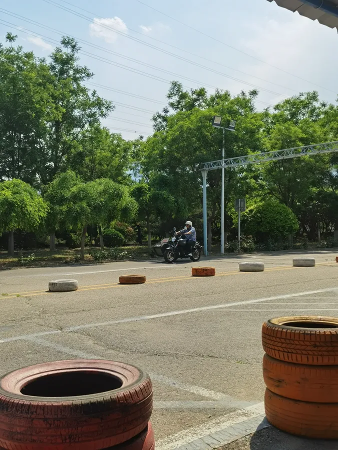 海淀驾校摩托车训练场实拍
